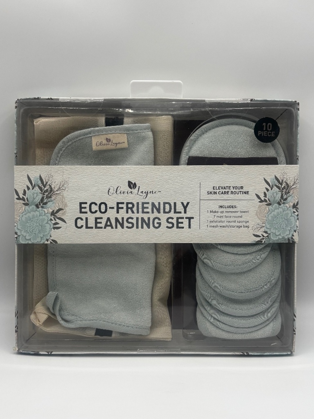 Olivia Layne Eco Friendly 10pc Facial Cleansing Set